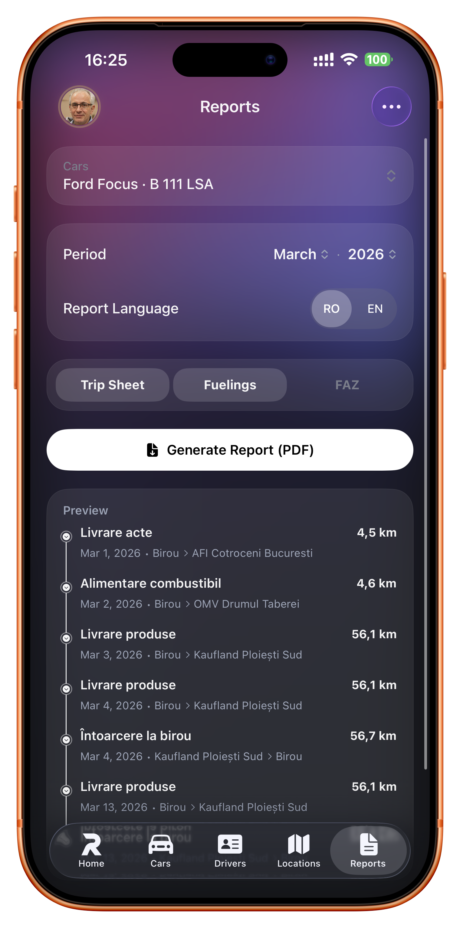 Rolog - Generate reports